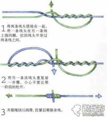 一看就会！鱼钩和鱼线的绑法图解